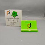 Stands Adapted for Mobile Phones - Adjustable Angle (30°~100°), Lightweight Plastic Phone Stand (59.5g), Green, 12.1×6.8×2cm, Foldable & Portable for All Smartphones
