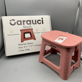 Carauci Stools, 9.3×7.5×7.9 Inches, Durable & Lightweight, Pink Color
