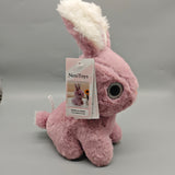 NexiToys Stuffed Toy Animals, 3.9×7.6×9.45in Pink Plush Bunny, Soft Fabric & PP Cotton Filling, Cute Rabbit Toy for Kids, Toddlers & Baby Gifts