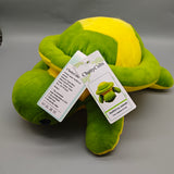 ChattyCubs Stuffed Toy Animals, 10×19×24cm Plush Turtle with PP Cotton Filling, Yellow & Green Soft Toy for Kids, Cute & Cuddly Gift for Toddlers