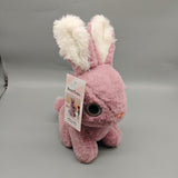 NexiToys Stuffed Toy Animals, 3.9×7.6×9.45in Pink Plush Bunny, Soft Fabric & PP Cotton Filling, Cute Rabbit Toy for Kids, Toddlers & Baby Gifts