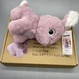 CUTEHO Stuffed Toys - Pink Plush Fabric, PP Cotton Filling, 3.9x7.5x9.45 Inches, Soft and Huggable, Perfect for Kids and Gifts