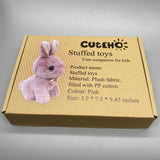 CUTEHO Stuffed Toys - Pink Plush Fabric, PP Cotton Filling, 3.9x7.5x9.45 Inches, Soft and Huggable, Perfect for Kids and Gifts