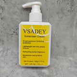 VSADEY Sunscreen Cream – 50ml / 1.7 fl.oz, SPF 50+ / PA+++ | Broad-Spectrum UVA/UVB Protection, Lightweight & Moisturizing for All Skin Types