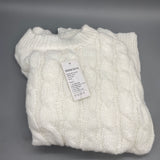 JISHICHUN Sweater, White, Size M – Soft, Warm, and Stylish Pullover for Casual and Everyday Wear
