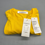 ETMEMUC T-Shirt for Men, Yellow, Size M, Comfortable & Breathable Casual Tee