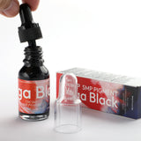 Mega Black Tattooing Ink, Black Color, Smooth Texture, Strong Coverage, High Stability, Easy to Color