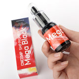 Mega Black Tattooing Ink, Black Color, Smooth Texture, Strong Coverage, High Stability, Easy to Color