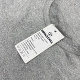 MIRACLEKILL Tee Shirts, Polyester, Grey, Size M