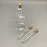 CYTON Test Tubes, 3-Pack, Clear and Durable, Uniform Thickness for Lab and Classroom Use