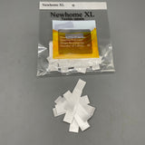 Newhome XL Textile Labels, 50-Pack Polyester Rectangular Tags, 0.5×1.75 Inches, Durable and Versatile