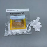 Newhome XL Textile Labels, 50-Pack Polyester Rectangular Tags, 0.5×1.75 Inches, Durable and Versatile