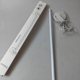 Tiftemy Wall-Mounted Towel Rack - Moisture-Resistant Drip Design, No-Drill Installation, White, Gentle Rounded Edges