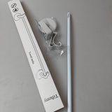 Tiftemy Wall-Mounted Towel Rack - Moisture-Resistant Drip Design, No-Drill Installation, White, Gentle Rounded Edges