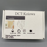DCT:Koiows Towels, Polyester & Nylon, Yellow, 75x35 cm, Quick-Dry, Soft & Durable