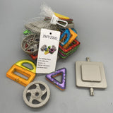 JMYZBD Toy Building Blocks - Multicolor (Rainbow), 30 Pieces, ABS Plastic + Permanent Magnets