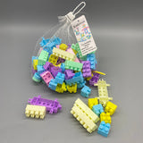 Kinhzrude Toy Building Blocks, 108 Pieces, Multi-Color, Made from Durable PP Material