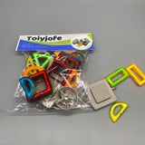 Toiyjofe Toy Building Blocks, 30 Pieces, Multi-Color, Made from ABS Plastic + Permanent Magnets