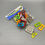 Toiyjofe Toy Building Blocks, 30 Pieces, Multi-Color, Made from ABS Plastic + Permanent Magnets