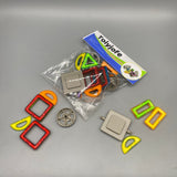 Toiyjofe Toy Building Blocks, 30 Pieces, Multi-Color, Made from ABS Plastic + Permanent Magnets