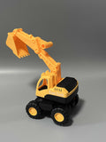 East Doll Toy Cars – Realistic Excavator Model, Durable ABS Material, Sliding Action, Movable Joints, 22×22×10cm, Impact-Resistant Construction Vehicle