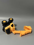 East Doll Toy Cars – Realistic Excavator Model, Durable ABS Material, Sliding Action, Movable Joints, 22×22×10cm, Impact-Resistant Construction Vehicle
