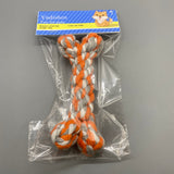 Yadishen Toy for Pets - Cotton Rope Chew Toy, Red and White, 100g