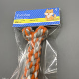 Yadishen Toy for Pets - Cotton Rope Chew Toy, Red and White, 100g