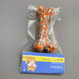 Yadishen Toy for Pets - Cotton Rope Chew Toy, Red and White, 100g