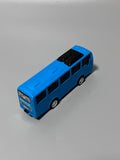 Morphjimu Toy Models – Realistic Blue Bus with Pull-Back Function, 12.5×5×3.3cm, Durable & Fun for Kids
