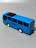 Morphjimu Toy Models – Realistic Blue Bus with Pull-Back Function, 12.5×5×3.3cm, Durable & Fun for Kids