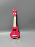 TOOVBVBZ Toy Musical Instruments, Children's Ukulele with Nylon Strings, Matte Finish, 38×12cm, Red