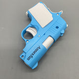 Annexfun Toy Pistols, 9×5.5cm, Blue & White, Automatic Recoil, Detachable Magazine, Stress Relief