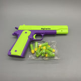 MagTractive Toy Pistols,18×8cm 18×8cm Plastic Mechanical Semi-Auto, Realistic Shell Ejection, for Ages 14+, Magazine Design