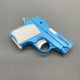 Annexfun Toy Pistols, 9×5.5cm, Blue & White, Automatic Recoil, Detachable Magazine, Stress Relief