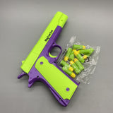 MagTractive Toy Pistols,18×8cm 18×8cm Plastic Mechanical Semi-Auto, Realistic Shell Ejection, for Ages 14+, Magazine Design