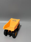 LAKOBIL Toy Vehicles, 22.4×20cm Durable ABS Dump Truck, Realistic Yellow Design