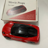 Movie Props Toy Vehicle, Red Sports Car, Plastic Material, 18 x 7.5 x 4 cm
