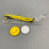 FAINDMOO Transmitter and receiver used to locate lost pets, 12.8" Yellow Polyester Collar with Soft Gel Protective Case, ABS Tracker to Prevent Lost Pets