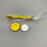 FAINDMOO Transmitter and receiver used to locate lost pets, 12.8" Yellow Polyester Collar with Soft Gel Protective Case, ABS Tracker to Prevent Lost Pets