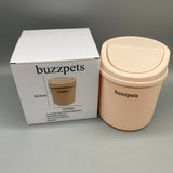 buzzpets Trash containers for household use, 13.5x13.5x16.8cm, Pink PE Material, Compact and Durable for Home and Office Use