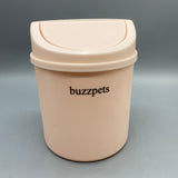buzzpets Trash containers for household use, 13.5x13.5x16.8cm, Pink PE Material, Compact and Durable for Home and Office Use