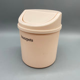 buzzpets Trash containers for household use, 13.5x13.5x16.8cm, Pink PE Material, Compact and Durable for Home and Office Use