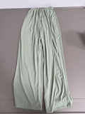 CaiYiEr Trousers Women Wide Leg Pants High Waist Loose Flowy Adjustable Tie Knot Trousers Business Casual Pants Green