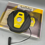 Anflshg Tyre Pressure Measurer, DC 12V Powered, Cigarette Lighter Powered, 50L/min Pneumatic Flow, 120W Rated Power, 3-Meter Cord, Single Cylinder, Continuous Use Up to 20 Minutes