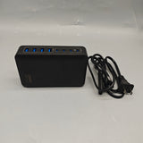 Multi-Port 200W USB Charger, 4 USB-C & 4 USB-A Outputs, Fast Wall Charging Hub for Laptop Phone Tablet, Wide Voltage 100-240V