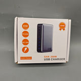 Multi-Port 200W USB Charger, 4 USB-C & 4 USB-A Outputs, Fast Wall Charging Hub for Laptop Phone Tablet, Wide Voltage 100-240V