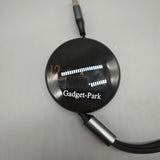 Gadget-Park USB Cables – 100W Fast Charging, Retractable, 3-in-1 for iPhone/Micro USB/Type-C, 100cm, Durable ABS & Aluminum Alloy