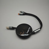 Gadget-Park USB Cables – 100W Fast Charging, Retractable, 3-in-1 for iPhone/Micro USB/Type-C, 100cm, Durable ABS & Aluminum Alloy