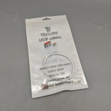 TF TECLUMI USB Cables 6A Fast Charging TPE White 1M Durable Data Cord for Smartphones Tablets